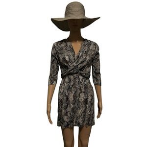 Women's Mango Snakeskin Print Mini Dress